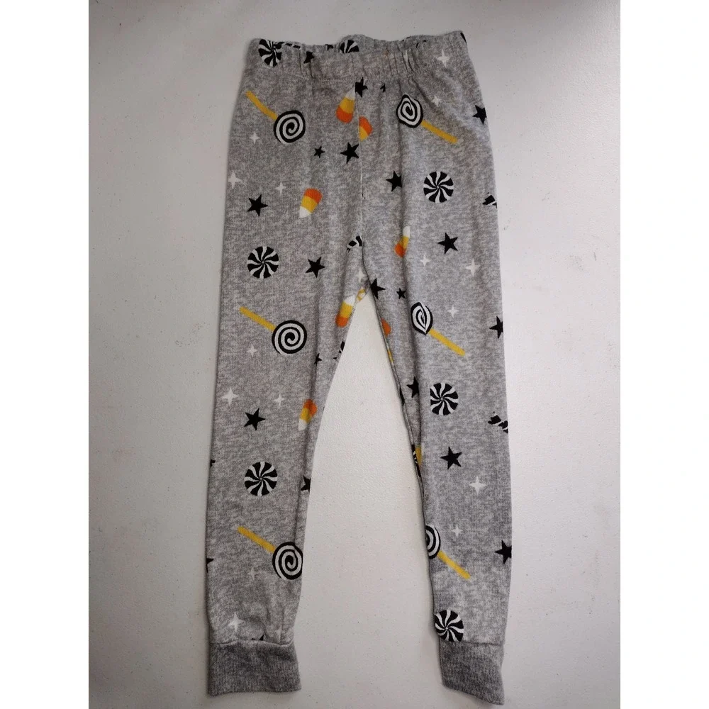 Toddler Halloween Candy Corn Pajama‎ Set Gray 4T